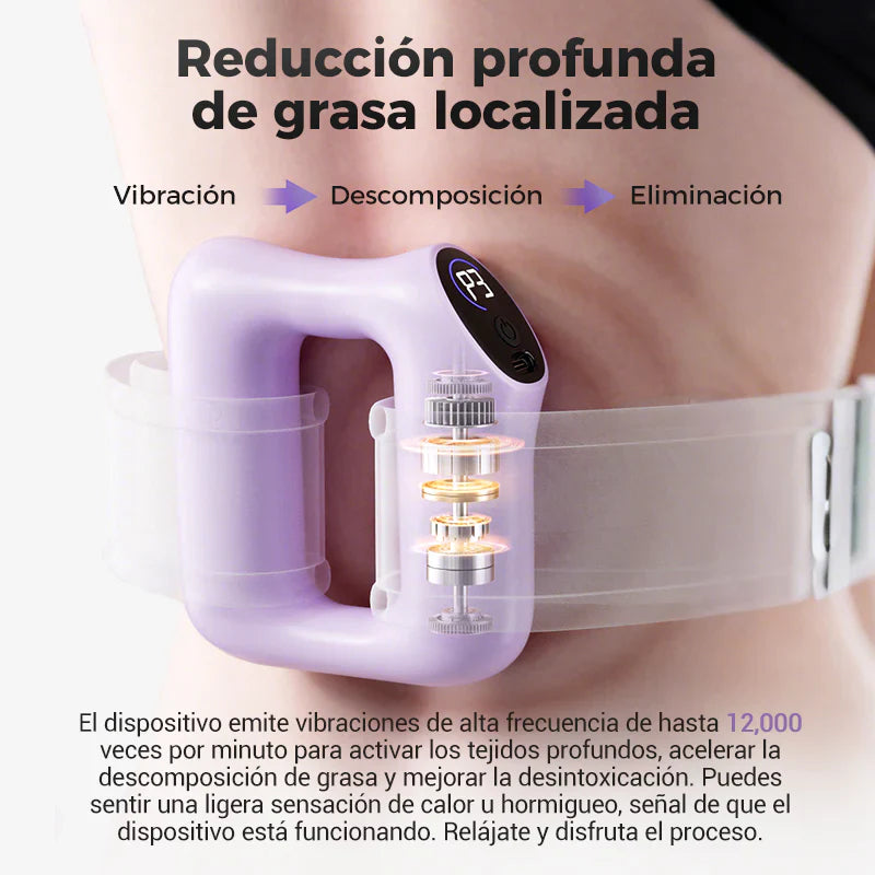 Masajeador Proo + cinta ajustable. 3 en 1 Quema grasa, Mejora digestiva y Masajes.